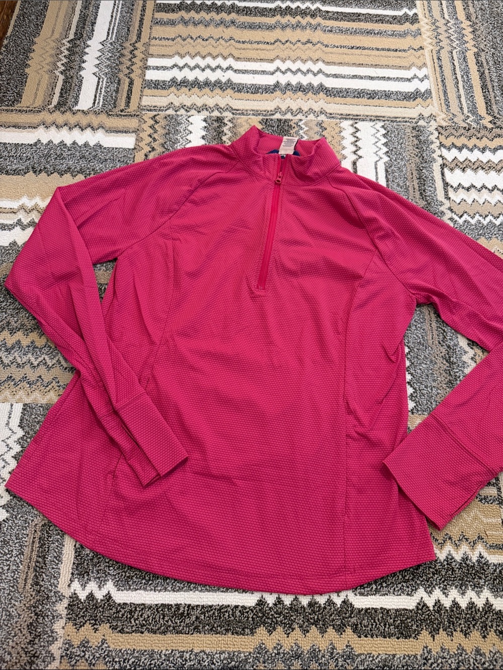 Tommy Bahama golf Quarter-Zip Active Pullover shirt size L pockets